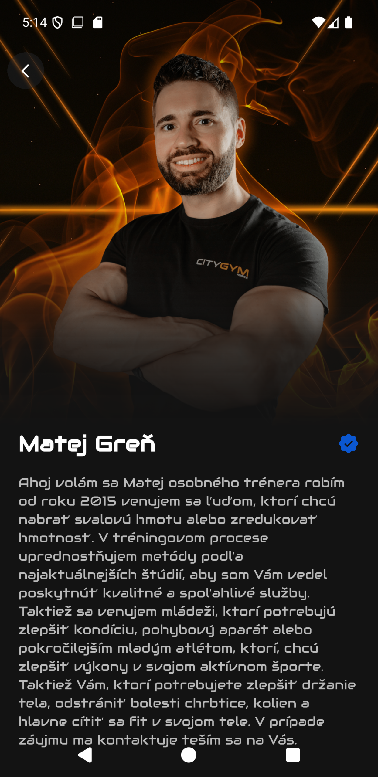 Branded aplikace fitness centra s vlastním logem